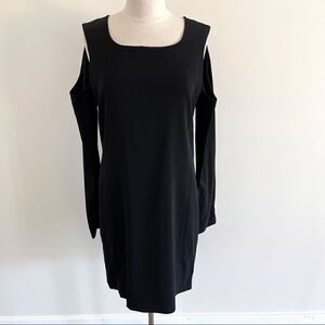 Helmut Lang Black Cold Shoulder Dress Cut Out 10
